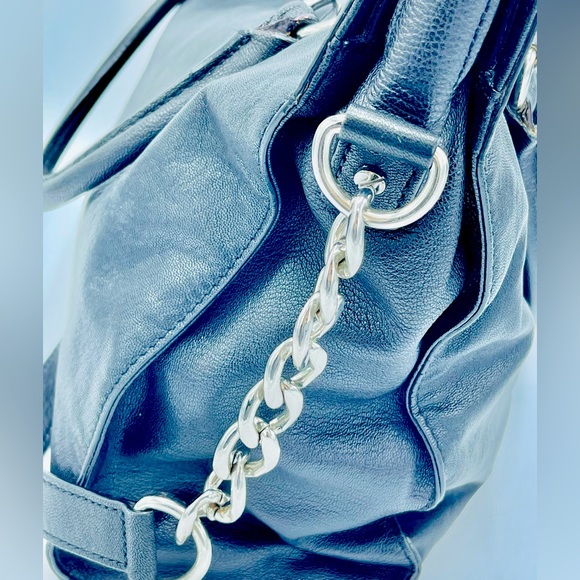 MICHAEL KORS HAMILTON PURSE LEATHER, DROP CHAIN STRAPS & *HEART “OR”ROUND *LOCK - Picture 9 of 13